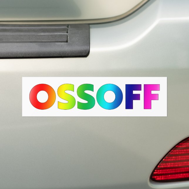 Adesivo Para Carro Jon Ossoff Georgia Presidente do Senado (No carro)