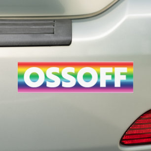 Adesivo Para Carro Jon Ossoff Georgia Senado fugitivo orgulho lgbt pá