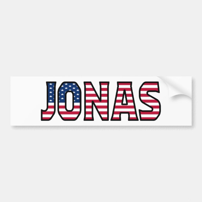 Adesivo Para Carro Jonas Name Vorname USA Aufkleber Sticker Auto (Frente)