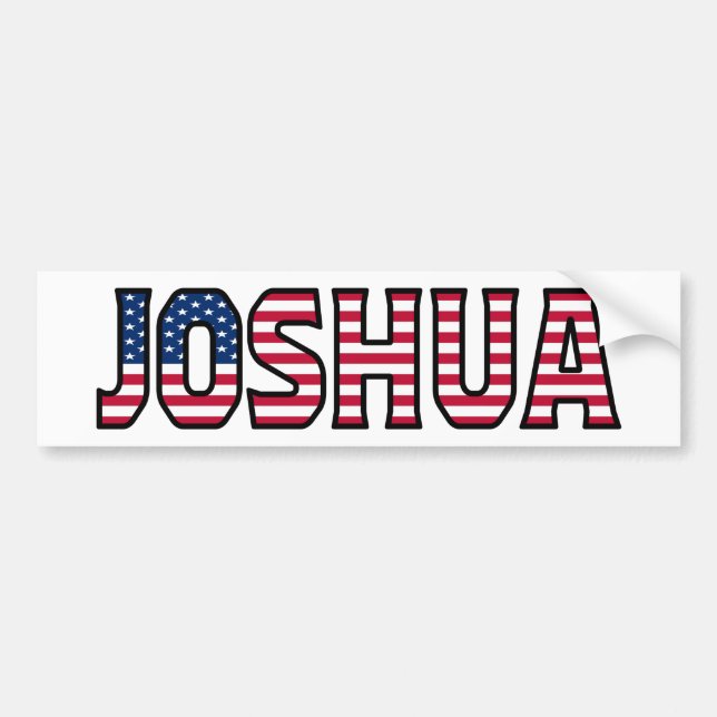 Adesivo Para Carro Joshua Name Vorname USA Aufkleber Sticker Auto (Frente)