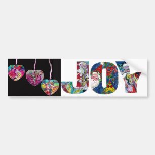 ADESIVO PARA CARRO JOY COLORFUL MUSICAL CHRISTMAS PARTITY ORNAERS