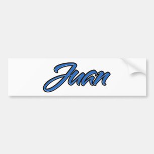 Adesivo Para Carro Juan Name blue Aufkleber Sticker Autoaufkleber