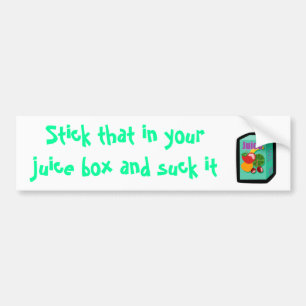 Adesivo Para Carro juice_box, vara que em sua caixa do suco e suc…