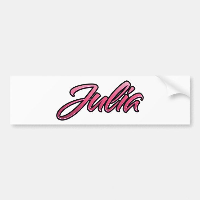 Adesivo Para Carro Julia faded pink Aufkleber Sticker (Frente)