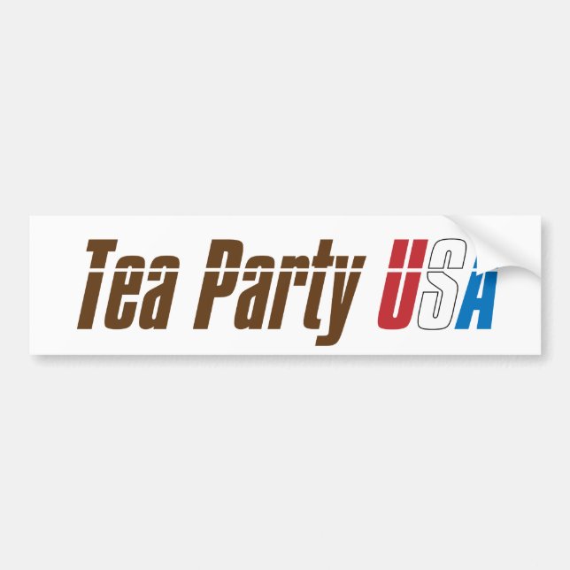 Adesivo Para Carro Junte-se ao tea party EUA! (Frente)