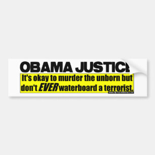 Adesivo Para Carro Justiça de Obama