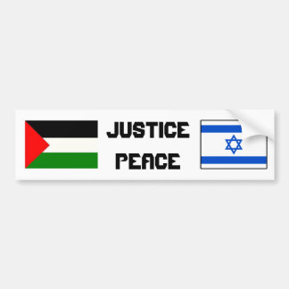 Adesivo Para Carro Justiça e paz em Israel-Palestine.
