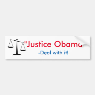 Adesivo Para Carro "Justiça Obama "