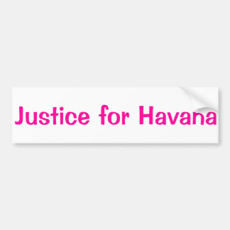 Adesivo Para Carro Justiça para Havana
