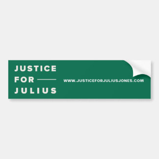 Adesivo Para Carro Justiça para Julius Jones Bumper Sticker