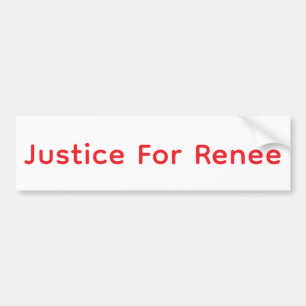 Adesivo Para Carro Justiça Para Renee Jeff Hankamer Artjunkhaus Paz