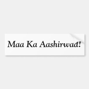 Adesivo Para Carro Ka Aashirwad de Maa!
