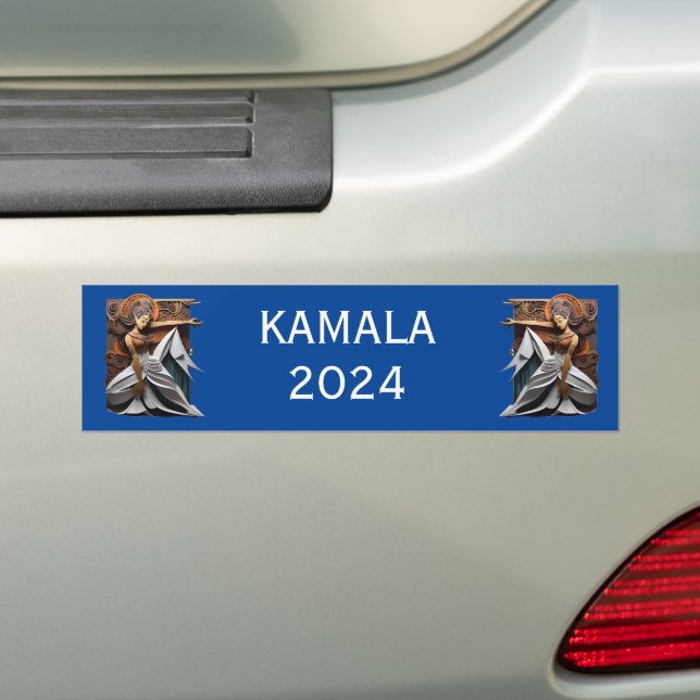 Adesivo Para Carro Kamala 2024 para o Presidente Thunder_Cove (No carro)