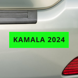 Adesivo Para Carro kamala 2024 simples texto personalizado brat neon