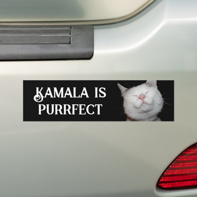Adesivo Para Carro Kamala é Purrfect (No carro)