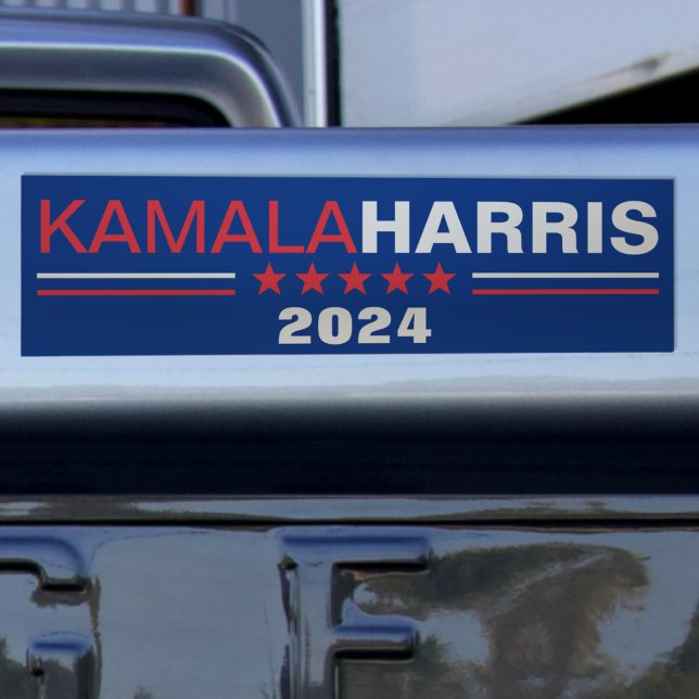 Adesivo Para Carro Kamala Harris 2024 Campaign Blue Bumper Sticker (Criador carregado)