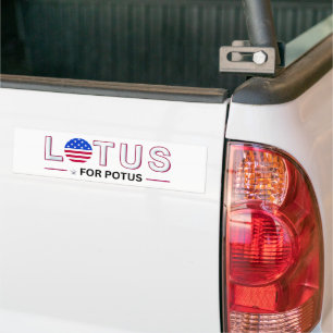 Adesivo Para Carro Kamala Harris 2024 Lotus for Potus