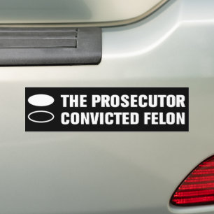 Adesivo Para Carro Kamala Harris 2024 Procurador vs. Condenado Felon