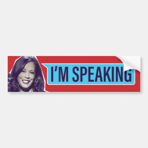 Adesivo Para Carro Kamala Harris / Eu estou falando