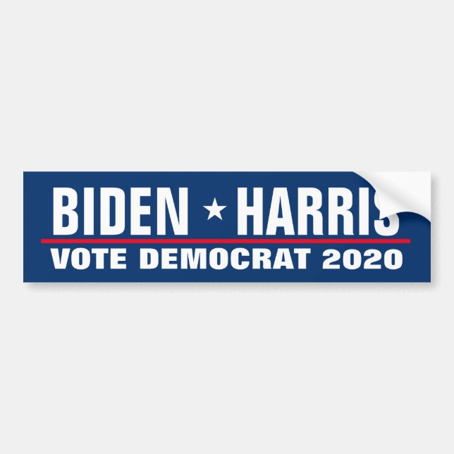 Adesivo Para Carro Kamala Harris Joe Biden 2024 democrata eleitoral (Frente)