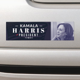 Adesivo Para Carro Kamala Harris para o Presidente Photo Bumper Stick