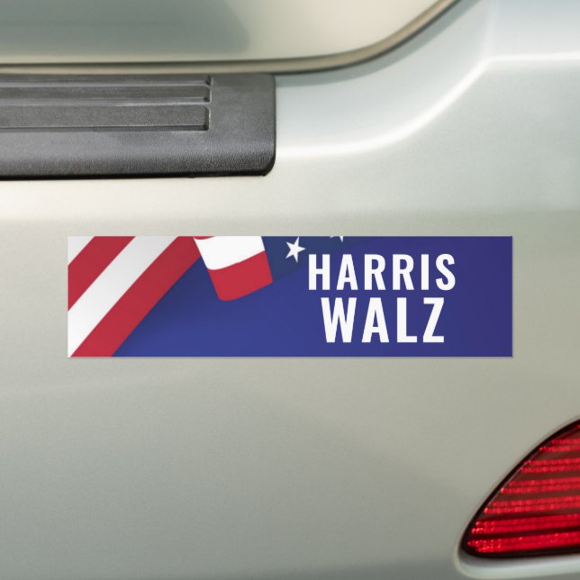 Adesivo Para Carro Kamala Harris Tim Walz 2024 (No carro)