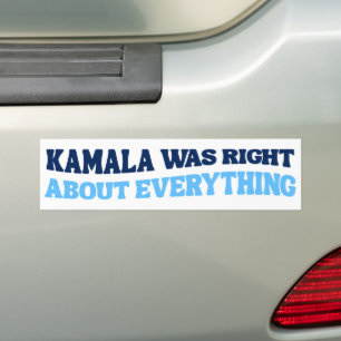Adesivo Para Carro Kamala Tinha Razão Sobre Tudo Anti-Trump