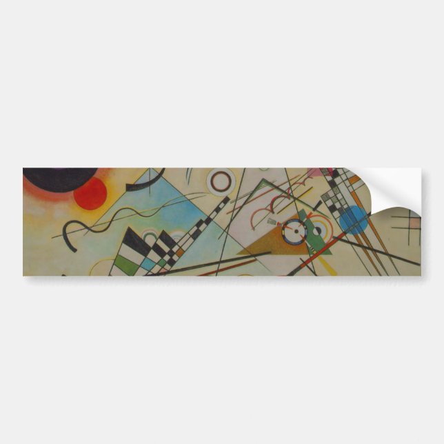 Adesivo Para Carro Kandinsky Composition Oil Painting Bumper Stick (Frente)