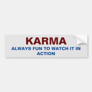 ADESIVO PARA CARRO KARMA BUMPER STICKER