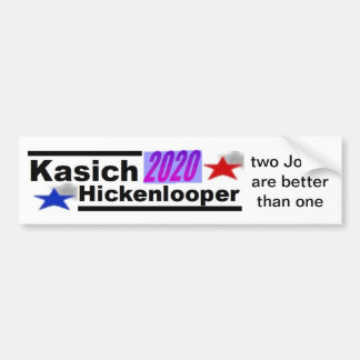 Adesivo Para Carro Kasich-Hickenlooper 2020