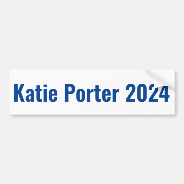 Adesivo Para Carro Katie Porter para Presidente 2024 (Frente)