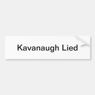 Adesivo Para Carro Kavanaugh encontrou-se autocolante no vidro