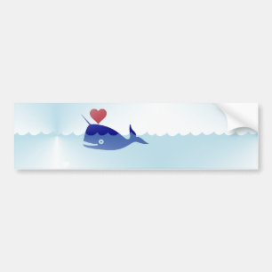 Adesivo Para Carro kawaii narwhal