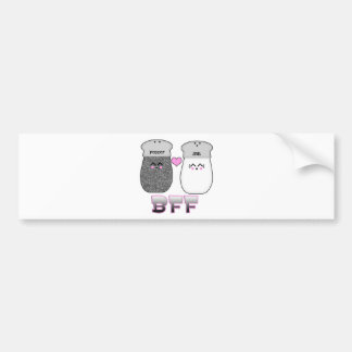 Adesivo Para Carro Kawaii Salt n Pepper BFF