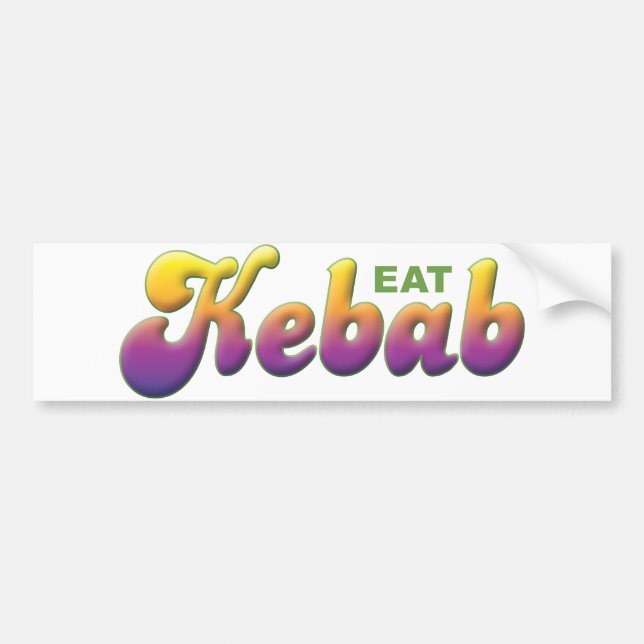 Adesivo Para Carro Kebab, come (Frente)