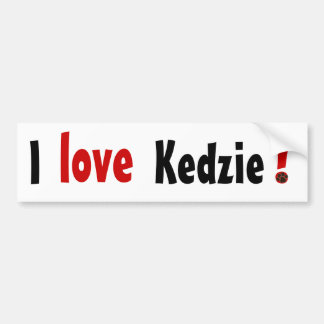 Adesivo Para Carro Kedzie, amor, I!