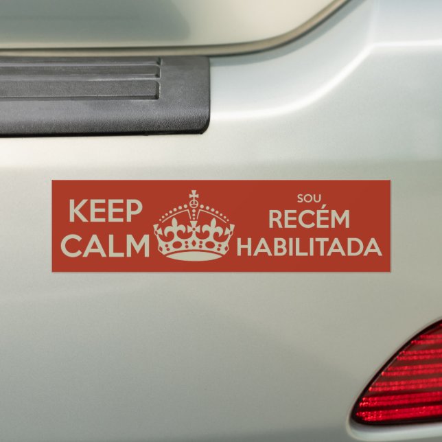 Adesivo pra carro Recém Habilitada(o) meme palito Decoração