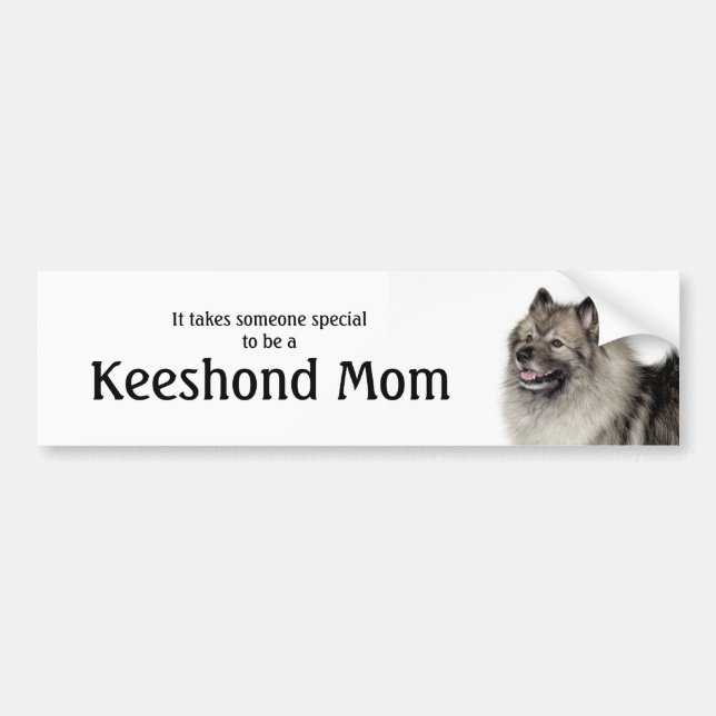 Adesivo Para Carro Keeshond Mãe (Frente)