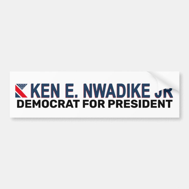 Adesivo Para Carro Ken W. Nwadike Jr. 2020 (Frente)