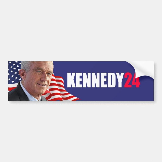 Adesivo Para Carro KENNEDY24 - Robert F Kennedy Jr para o Presidente  (Frente)