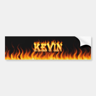 Adesivo Para Carro Kevin, fogo real, design