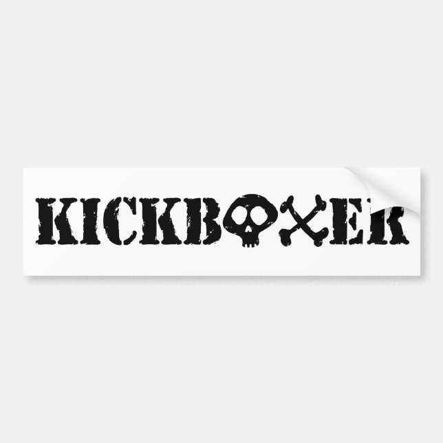 Adesivo Para Carro Kickboxer (Frente)