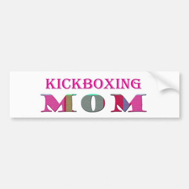 Adesivo Para Carro KickboxingMom (Frente)
