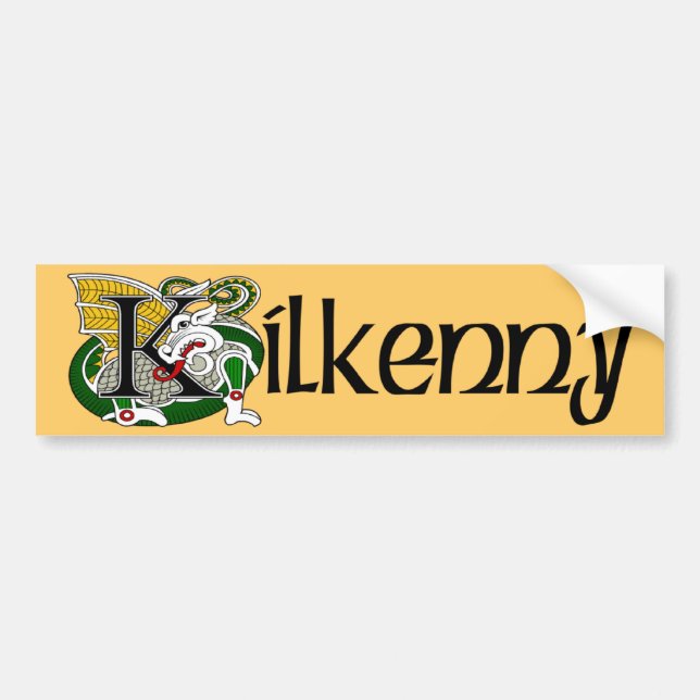 Adesivo Para Carro Kilkenny Bumper Sticker (Frente)