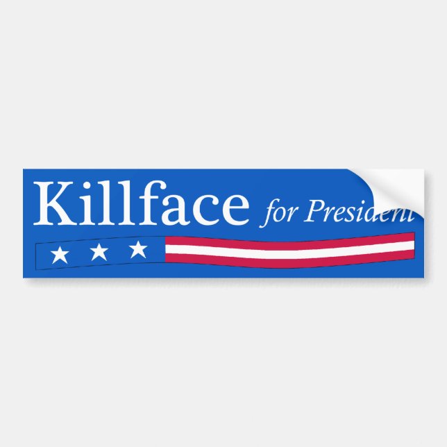 Adesivo Para Carro Killface para o presidente autocolante no vidro (Frente)