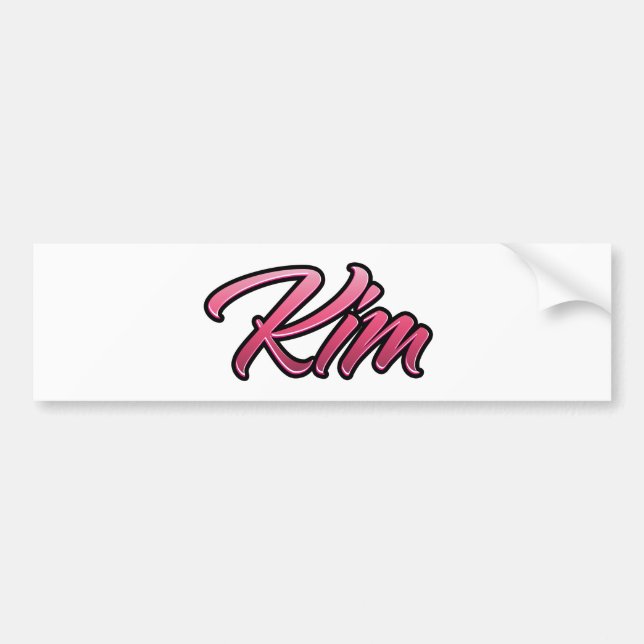 Adesivo Para Carro Kim Faded Pink Aufkleber Sticker (Frente)