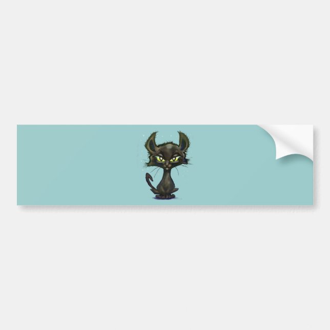 Adesivo Para Carro Kitten Preto (Frente)