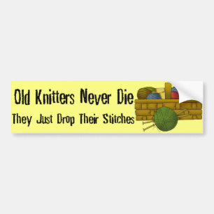 Adesivo Para Carro Knitters velhos