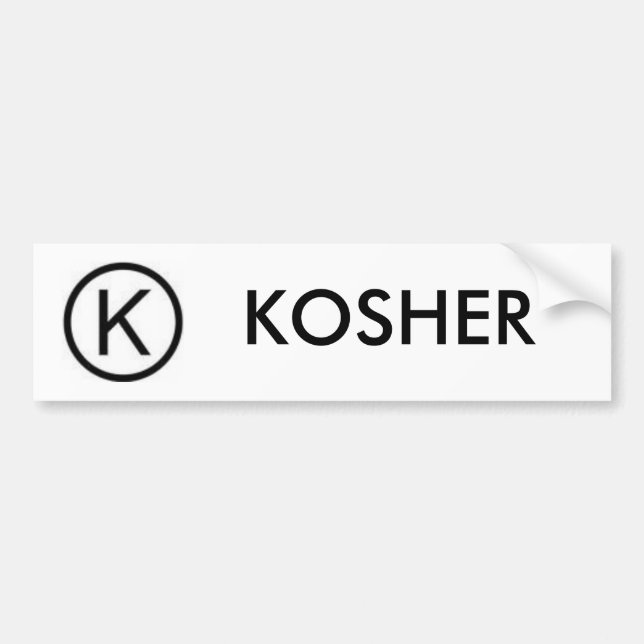 ADESIVO PARA CARRO KOSHER (Frente)