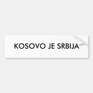 ADESIVO PARA CARRO KOSOVO JE SRBIJA